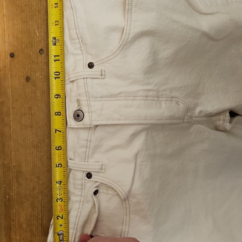 Abercrombie & Fitch Cream High Rise Jeans - Picture 5 of 5